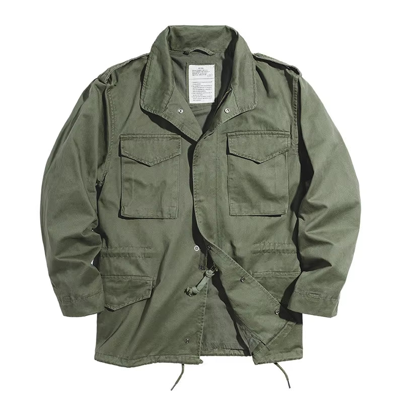 OEM Custom M65 Men'S Tactical Windbreaker Jacket Resistant Zipper Closure Short Outdoor Hiking & Hunting Coat - Raiment Media