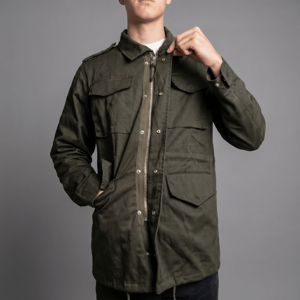 M65 Military Jacket (Male Loneliness Jacket) studio grey - Raiment Media