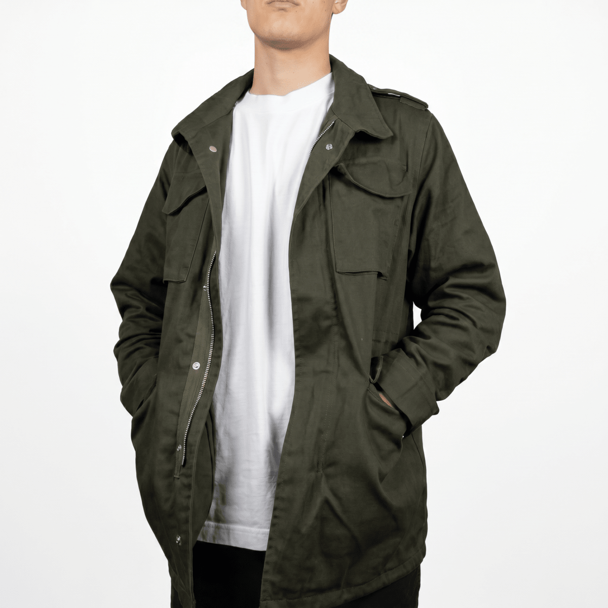 M65 Military Jacket (Male Loneliness Jacket) white - Raiment Media