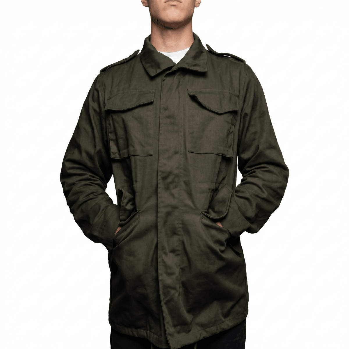 M65 Military Jacket (Male Loneliness Jacket) white - Raiment Media