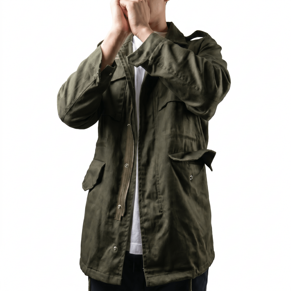 M65 Military Jacket (Male Loneliness Jacket) white - Raiment Media